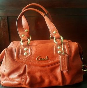 Beautiful Orange Coach Purse